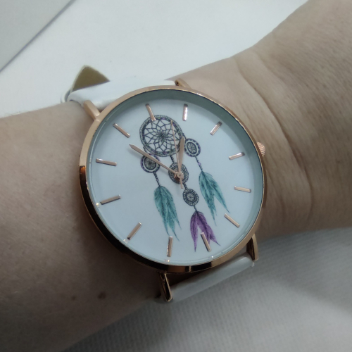 Dámské hodinky bílé, lapač snů