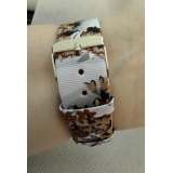 Dámské hodinky bílé, s květinami