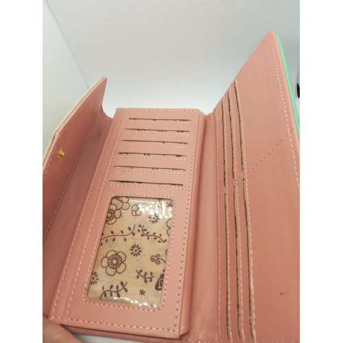 Elegantní peněženka modrá s květinami