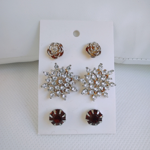 Sada náušnic na kartě