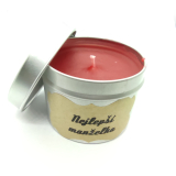 Vonná svíčka v plechovce růžový květ