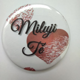 Placka, odznak velikosti 58 mm