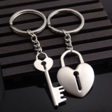 Zamilované klíčenky pro páry Srdce a klíč
