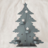 Vánoční kovový svícen stromek