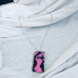 Řetízek s fimo přívěškem, handmade