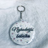 Přívěšek na klíče handmade s nápisem
