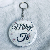 Přívěšek na klíče handmade s nápisem