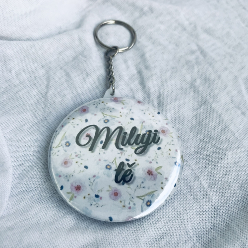 Přívěšek na klíče handmade s nápisem Nej brácha