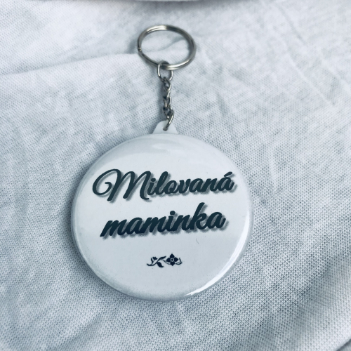 Přívěšek na klíče handmade s nápisem Nej brácha