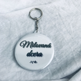 Přívěšek na klíče handmade s nápisem