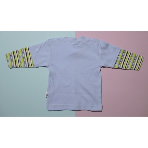 Modré tričko s motivem dinosaura