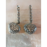 Náušnice srdce tvar kyvadla