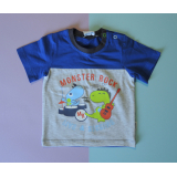 Chlapecké tričko / Monster rock / šedé