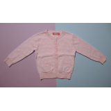 Dívčí svetr s kapsami / růžový