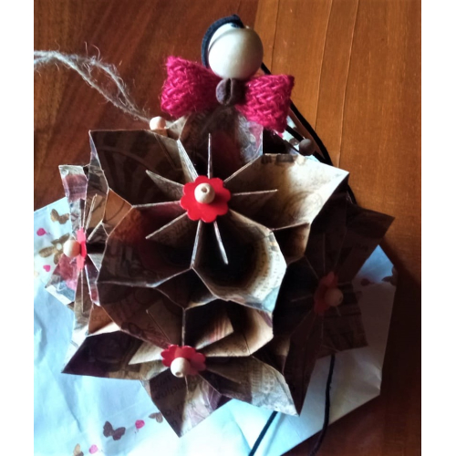 Květina s mašličkou