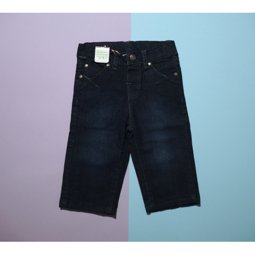 Dívčí džínové kalhoty / tmavě modré / jednoduché