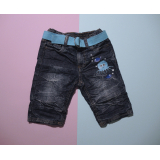 Džínové kraťasy / modré / motiv chobotničky