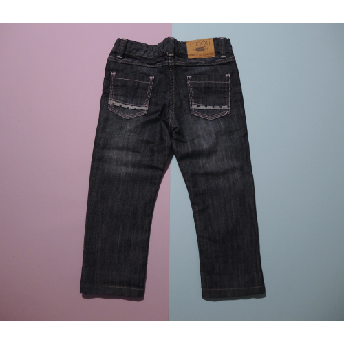 Dívčí džíny / modré / motiv květiny