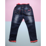 Dívčí džíny s mašlí a třpytkami