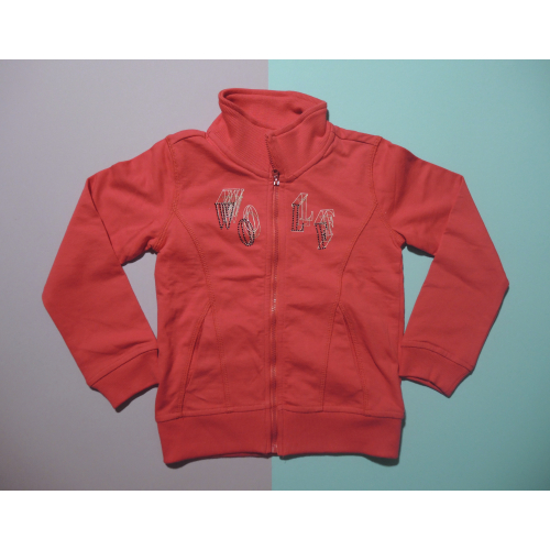 Dívčí mikina wolf / růžová