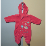 Dvouvrstvý overal s kapucí / motiv plameňák