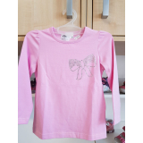 Růžové tričko dlouhý rukáv