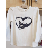 Tričko bílé dlouhý rukáv