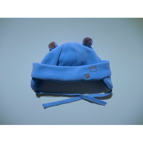 Dětská čepice s oušky / modrá