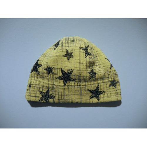 Dětská čepice s oušky / barva limetková