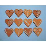 Keramická ozdoba srdce