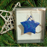 Přívěšek na klíče Modrá hvězda