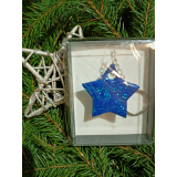 Přívěšek na klíče Modrá hvězda