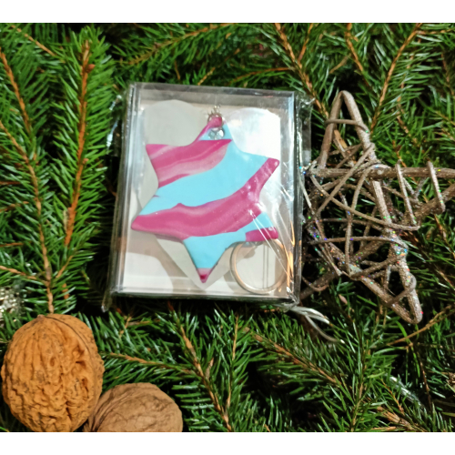 Přívěšek na klíče Hvězdička