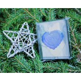 Přívěšek na klíče Modré srdce