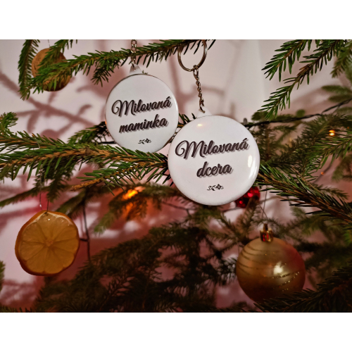 Přívěšek na klíče handmade s nápisem