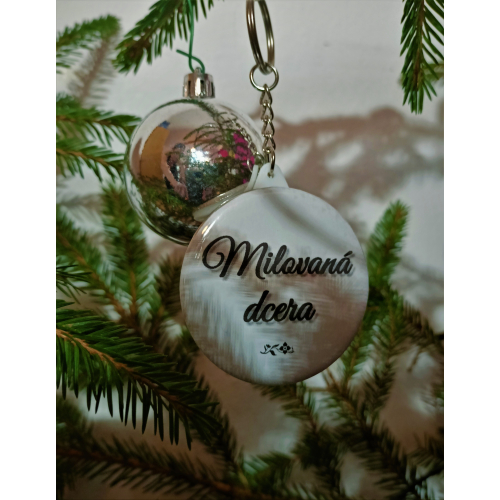 Přívěšek na klíče handmade s nápisem