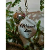 Přívěšek na klíče handmade s nápisem