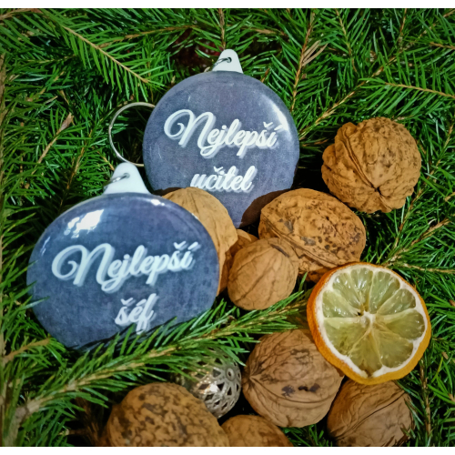 Přívěšek na klíče handmade s nápisem Nej brácha