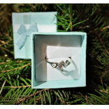 Prstýnek v krabičce se srdíčkem