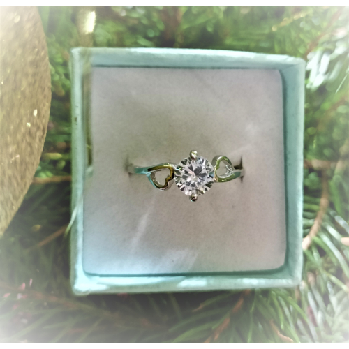 Prstýnek v krabičce se srdíčkem