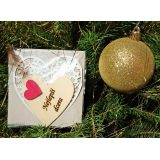 Srdce s věnováním Nejlepší dcera" 6x6 cm, magnetka"