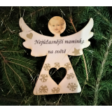 Dřevěný anděl Nejúžasnější maminka na světě