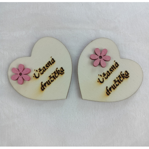 Srdce s věnováním Úžasná družička