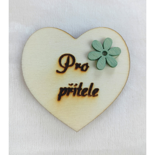 Srdce s věnováním Pro přítele