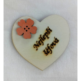 Srdce s věnováním Nejlepší šéfová