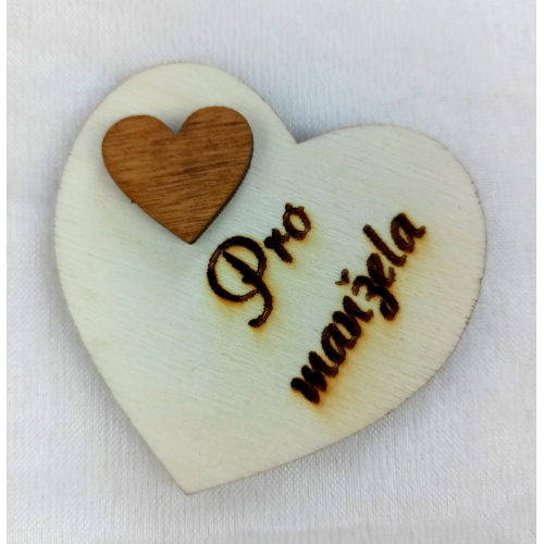 Srdce s věnováním Pro manžela