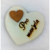 Srdce s věnováním Pro manžela