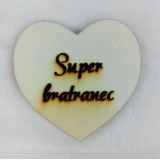 Srdce s věnováním Super bratranec
