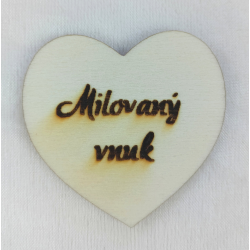 Srdce s věnováním Milovaný vnuk