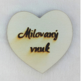 Srdce s věnováním Milovaný vnuk
